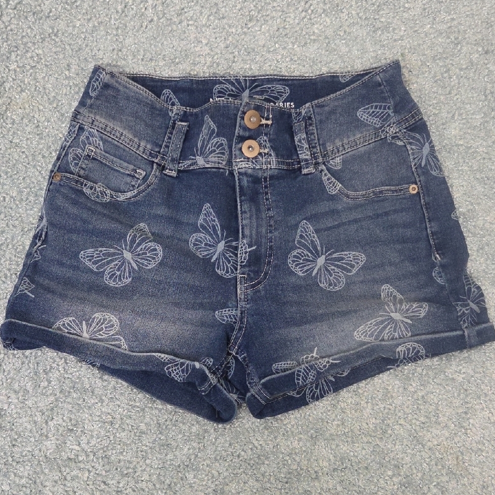 No Boundaries Butterfly Jean Shorts